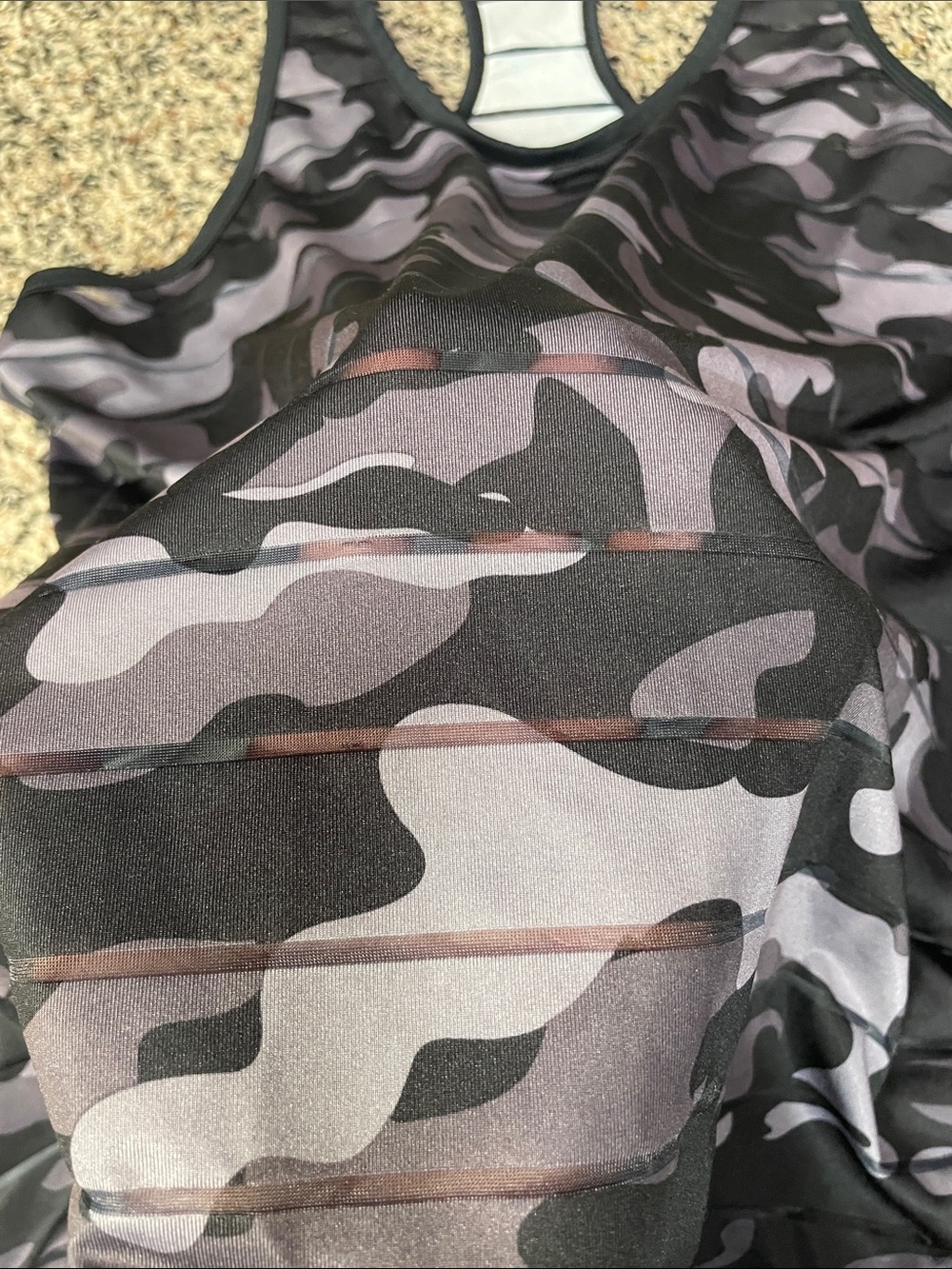 Zyia Active Havana Camo Racerback Activewear Tank Top Size M | NWOT - Picture 8 of 8